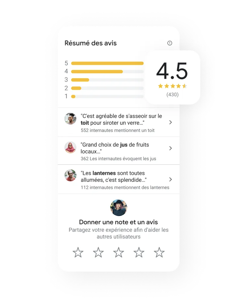 Répondre avis négatig Google