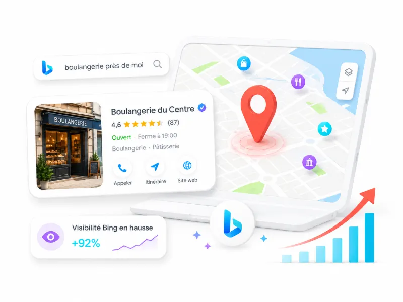 Etre visible sur Bing Places